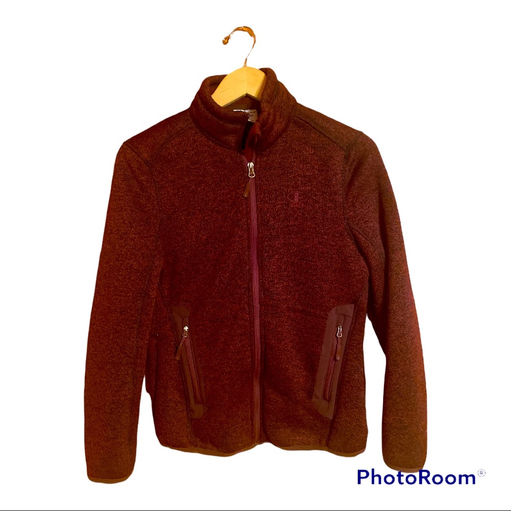Champion Maroon Jacket Fleece